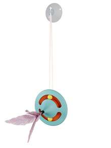 Cat Indestructible Rocking Tumbler Toy, Feather Teaser Wand Toy For Kitten Self-Entertainment And Cat Interactive Play - Multicolor - View 6