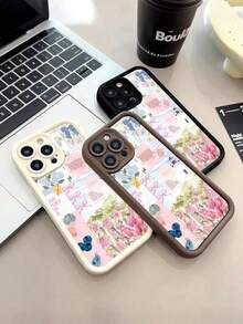 Custodia per telefono con motivo floreale a fiocco in stile preppy, compatibile cone 17/17pro/17promax/16/15/14/13/12/11/ProMax/Pro/Plus/XSMax/XS/X, compatibile con S22/S23/S24/S25/Plus/FE/Ultra, custodia estiva unica di moda per donne, design antiurto e anti-caduta, protezione TPU morbida, cover protettiva per uomo, donna, ragazza, regalo di amicizia, accessorio estetico per protezione del telefono