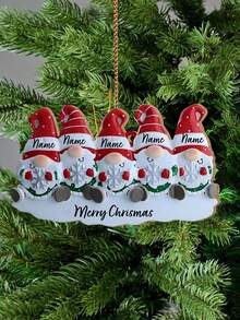 1 pieza Adorno de elfo de Navidad personalizable con apellido, diseño de pareja adorable, recuerdo festivo único, ideal para decoración del árbol de Navidad, regalo para el hogar, creando un ambiente festivo, coleccionable, adorable, de alta calidad - Multicolor - Ver 20