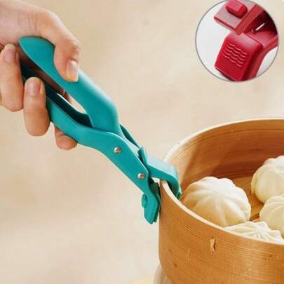 1 Peça Clipe Anti-Escaldante Alemão, Utensílio de Cozinha para Pegar Tigelas e Levantar Pratos, Pinça de Silicone para Vegetais, Panela de Vapor, Anti-Derrapante para Forno
