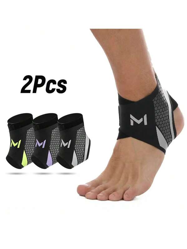 2 Stück Knöchel-Stützbandage Kompressionsknöchelbandage Fußmanschetten für Herren und Damen, 1 mm dünner Knöchelschutz für täglichen Sport, Workout, Gewichtheben, Fitness, Radfahren, Yoga, Pilates, Camping, Wandern, Basketball, Baseball