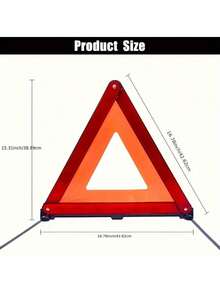Bộ sản phẩm đơn: Bộ ba chân cảnh báo hình tam giác này bao gồm một chân cảnh báo phản quang, một chân máy phản quang cho xe và một chân máy khẩn cấp cho xe. Bộ sản phẩm được làm bằng nhựa với đế dày và đi kèm hộp đựng di động. Tam giác an toàn, tam giác cảnh báo giao thông, tam giác cảnh báo khẩn cấp cho xe, tam giác khẩn cấp. - Đỏ - Xem 9