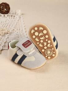 6-12 Months Infant Shoes, Unisex Soft Sole Anti-Slip Prewalker Shoes, Suitable For Spring And Autumn - Grey - View 2