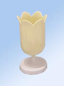 1个郁金香花形笔筒和化妆刷收纳架 - 彩色 - 查看 8