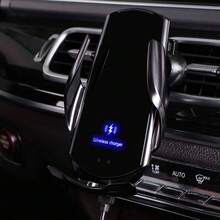 无线车载充电器，15W快充自动夹持车载充电器手机支架出风口手机支架，兼容 17/Air/16/15/14/13/13 Pro/12 Pro/12/11/XS/XR/X/8，兼容三星Galaxy S25/S24/S23/S22/S21/S20等 - 黑色 - 查看 2