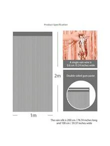 1 Kim Loại Hoa Hồng Vàng Đảng Trang Trí Tua Rua Màn Hiện Đại PE Streamer Màn Cho Đảng - Hoa hồng vàng - Xem 3