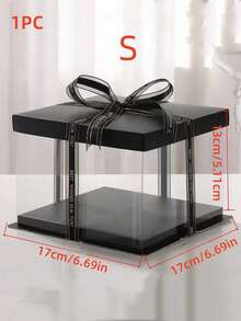 1pc Party/Holiday Gift Box, 1 Tier/2 Tier/3 Tier Packaging Storage Box Valentine Day