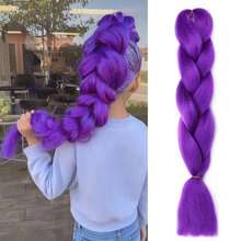 Extensiones de trenzas sintéticas de color ombre afro de 24 pulgadas de largo para mujeres, cabello Kanekalon