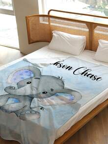 1pc Customized Personalized Blanket, Text Blanket, DIY Blanket, Patterned Blanket, Memorial Blanket. Tapestry, Photo Portrait Blanket Design, Suitable For Girls, Boys, Adults, Valentine's Day, Lightweight, Baby Blanket, Personalized Blanket, Personalized Photo Blanket, Personalized Throw Blanket, Personalized Baby Blanket, Newborn Blanket - Multicolor - View 7