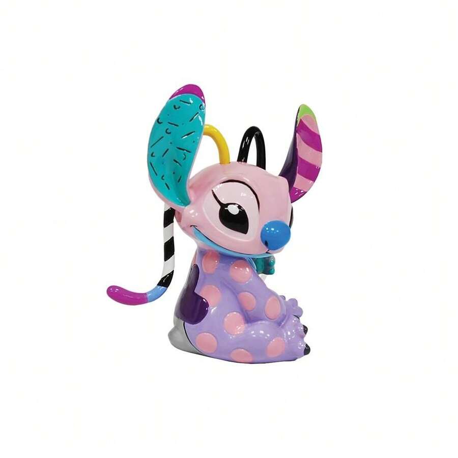Enesco Disney Britto - Lilo And Stitch Angel Sitting Pose Miniature Figurine, 3.25 Inches, Multicolor - Lilac Purple - View 1
