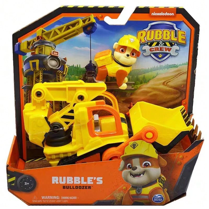 Spin Master Paw Patrol 5 Baufahrzeug-Stile - wähle Rubble Bulldozer, Rocky Betonmischer, Zuma Bagger & mehr, lizenzierte Rollenspielzeuge, Geschenk für Kinder ab 3 Jahren
