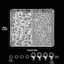 150pcs/Set 50pcs Lobster Clasps 100pcs Jump Rings Jewelry Making Kit, For Necklace Earring Bracelet Jewelry Crafting