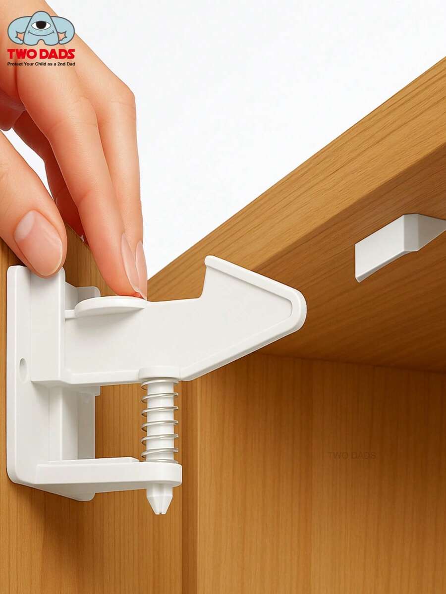 3M Baby Lock Hidden Design No Tool Needed Baby Proofing Cabinet Latch Locks, Child Home Products For Drawer Cupboard Doors Two Installation Methods,Including Film And Screws (10 Locks+40 Screws) - Multicolor - View 1