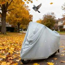 All-Season Motorcycle/Bicycle Single-Layer Rain Cover, Waterproof, UV Protection, Snow Protection, Dust Protection, Suitable For Motorcycles And Bicycles