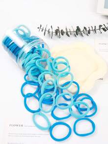 Large Black Hair Ties,Thick Seamless Hair Bands For Women And Girls, Elastic Ponytail Holders, No Damage Hair Elastics For Thick Heavy Curly Hair