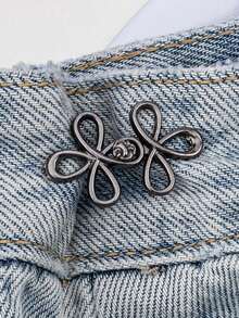 Adjustable Lucky Knot Denim Belt - Seamless Buckle, Reusable Metal Waist Adjuster, Multiple Colors Available, Cheongsam Buckle, Easily Solves Loose Waist Issue For Jeans And Casual Pants, Suitable For All Ages And Genders, The Ideal Choice For Fashion Enthusiasts Seeking Easy Waist Adjustment. - Multicolor - View 5