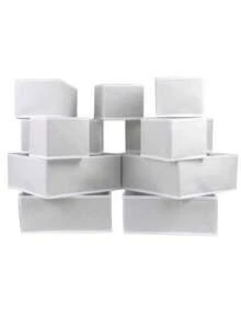 6pcs Drawer/Desktop Cosmetics Storage Box, Transparent Dresser Storage Box, Anti-Drop Multi-Compartment Jewelry And Small Objects Storage, Exquisite Storage Box Room Decor Home Decor Fall Decor Bedroom Decor - White - View 6