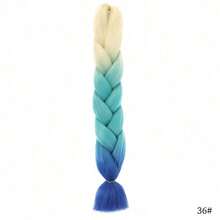 Extensiones de trenzas sintéticas de color ombre afro de 24 pulgadas de largo para mujeres, cabello Kanekalon