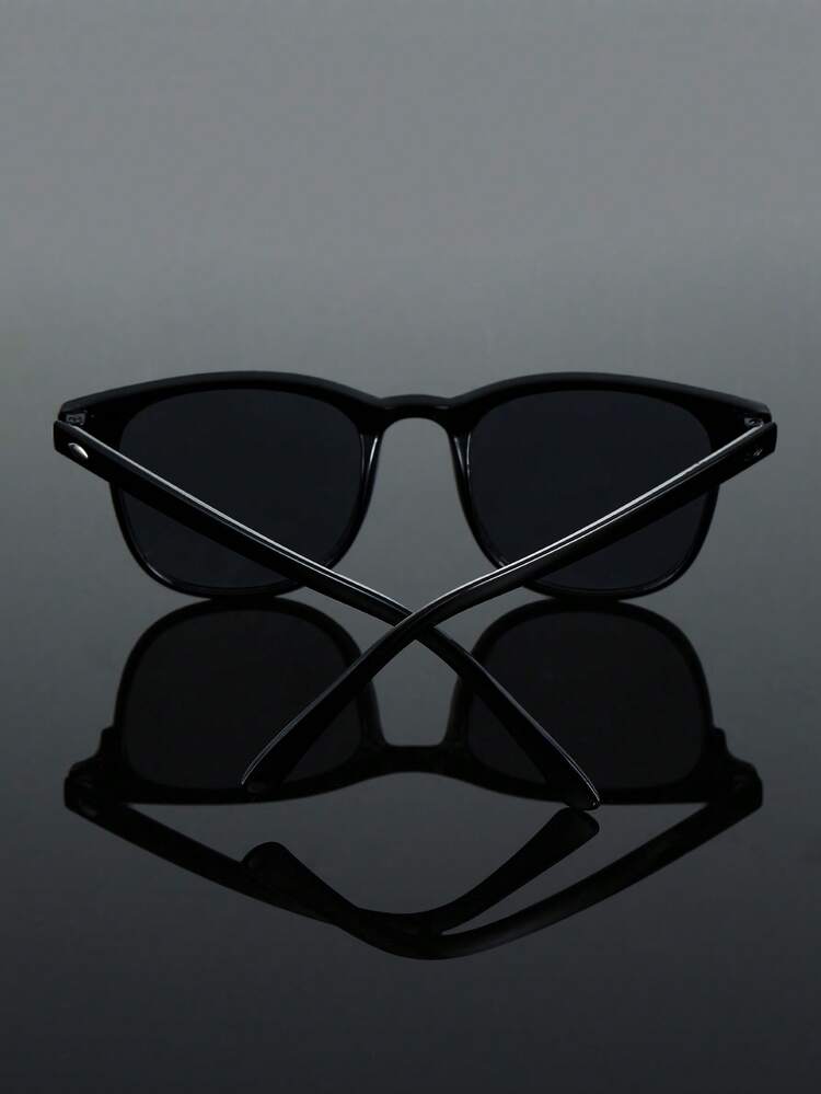 1개 플라스틱 기하학적 블랙 빈티지 의상 남성 섬세한 남성 패션 안경 스트리트 사진 열대 해변 휴가 야외 캐주얼 활동 여름 주말 의상 액세서리 - 멀티컬러 - 보기 3