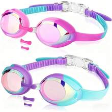 Gafas de Natación para Niños (3-12), Gafas de Natación Transparentes, Impermeables, Antivaho y Con Protección UV - 1 - Ver 1