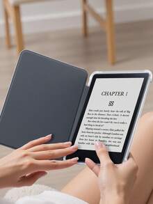 Purple Solid Protective Case, Compatible With 6-Inch Kindle 11th Gen (2022 & 2024 Release) / Kindle Paperwhite 12th Gen (2024 Release) - Ultra-Thin Transparent TPU Back Cover With Auto Wake/Sleep, Suitable For Kindle Paperwhite 12th Gen (2024 Release), Compatible With IPad 10th Gen, Compatible With IPad (A16) 11th Gen 11-Inch (2025 Release), Customizable - Suitable For Daily Use And Holiday Gifts - Purple - View 5