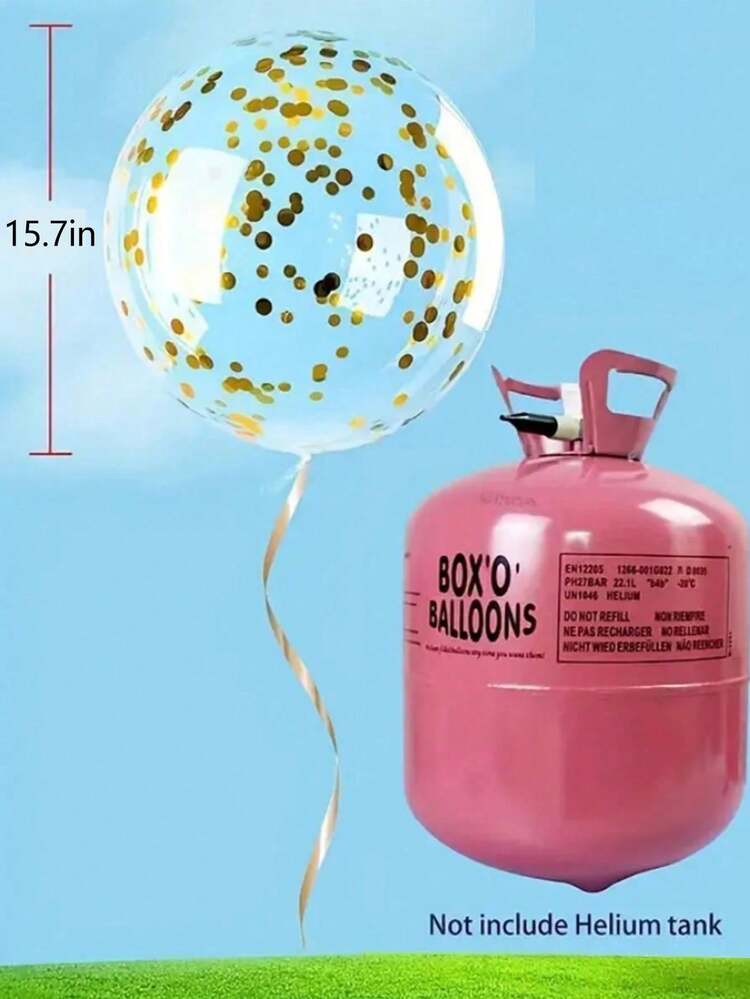 10 stuks/set LED-ballonverlichting, transparant bubbelbalontwerp, charmante LED-lichtgevende bubbelballen met koel wit licht, geschikt voor verjaardagen, bruiloften, jubilea, Valentijnsdag en kerstdecoratie. - Veel kleurig - Bekijken 11
