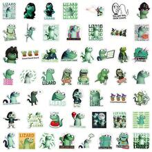 52PCS Funny Lizard Meme Cartoon Graffiti Creative Stickers DIY Laptop Refrigerator Luggage Phone Case Water Cup Decoration Stickers Toy - Multicolor - View 3
