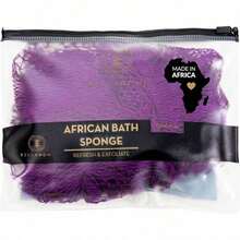 African Exfoliating Net Sponge, Authentic, Ly Sourced From Nigeria, 45 Inches Long, Back Scrubber For Daily Use (Indigo),23275022 - Purple - View 3