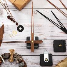 1个高扭矩静音钟表机芯，长轴石英机芯，配11英寸或7英寸长的木质指针，适用于DIY挂钟和旧钟表机芯的维修更换。