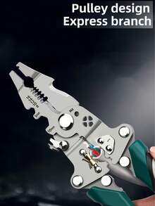 Heavy Duty Multi-Functional Folding Wire Stripper And Crimping Tool - Multifunctional Pliers With Wire Stripping, Crimping, And Bending Functions, Ergonomic Handle, Compact Folding Design, Suitable For Electricians, DIY, And Professionals, 2025 New Model