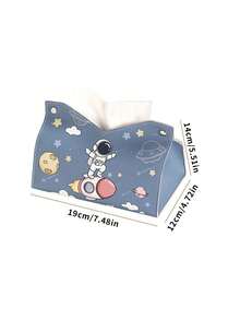 1pc Astronaut Shaped Tissue Box, Suitable For Nursery, Creative Waterproof Cute Luxury Astronaut Tissue Box, Home Tissue Paper Storage Box - Multicolor - View 8