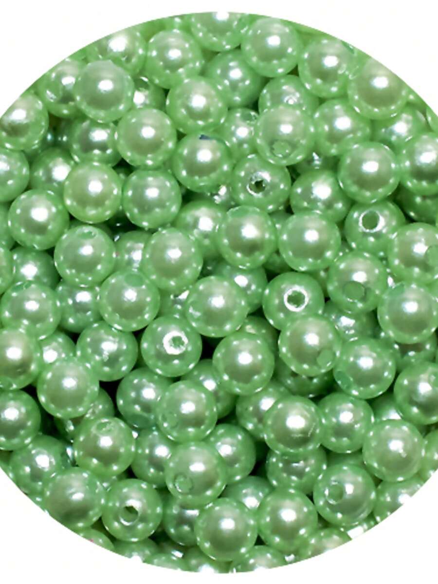 10mm ABS Pearl With Through Hole 125 Units - Crafts - 青檸色 - 查看 1