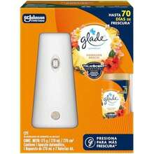Glade Aromatizante Automático, TrueScent Technology Aroma , Hasta 70 días de Frescura Continúa, Incluye 1 Aparato y 1 Repuesto de 270 ml(Hawaiian Breeze Hawaiian Breeze) - Tipo 3 - Ver 2