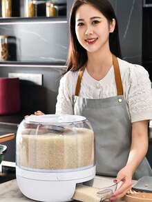 1 Stück großer 360° drehbarer Süßigkeitenspender - Mehrfachfächer, feuchtigkeitsgeschützt, insektensicher, Kunststoff Aufbewahrungsbehälter