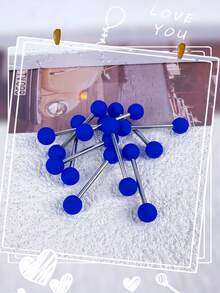 10 chiếc khuyên xỏ lưỡi bằng thép titan trắng mờ, màu trắng tinh khiết, trang sức xỏ lưỡi hình quả bóng dành cho nữ, cảm giác mịn màng cho da, thích hợp làm quà tặng - thanh tạ - Xem 13