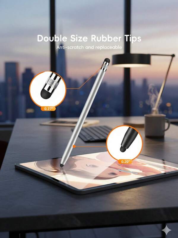 Stilo per schermi touch, penne stilo ad alta sensibilità e precisione, stilo capacitivo per iPhone/iPad Pro/Tablet/Galaxy/PC