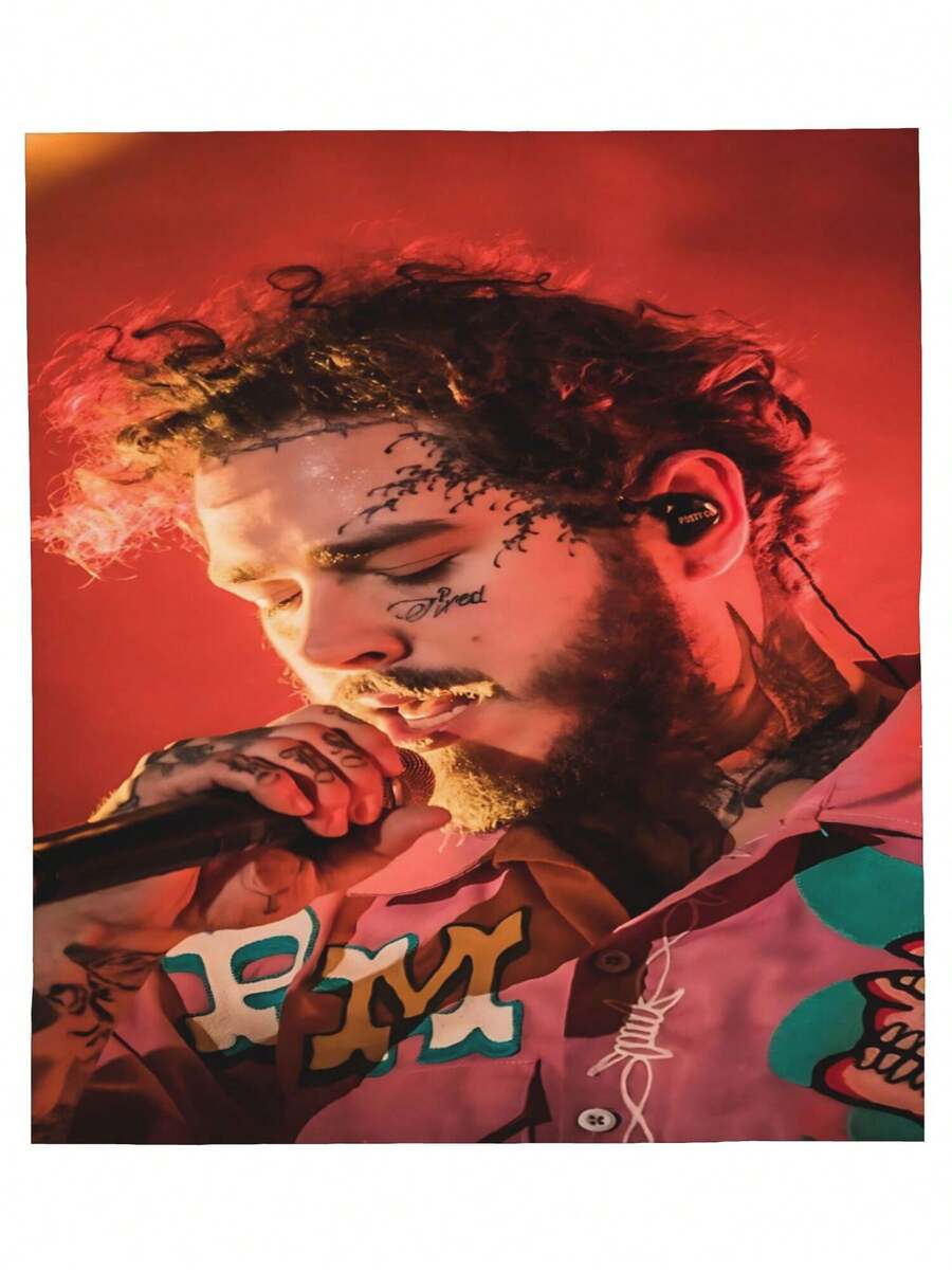 Post Actor Malone Throw Blanket Warm Blankets Breathable Air Conditioner Blanket For Car Classic Outdoor Blankets For Picnic For All Season - Black - View 1