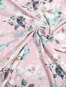 新生儿襁褓毯和蝴蝶结发带套装 - 彩色 - 查看 9