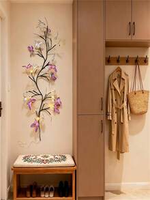 1pc Flexible LED Willow Vine & Butterfly Tree Fairy Lights - 8-Mode USB-Powered With Floral Design, Warm White Glow For Bedroom Decor, Mother'S Day, Valentine'S Gift, Holiday Lighting | Enchanting Ambiance | Flexible LED Lights, Best For Christmas, Perfect For Thanksgiving