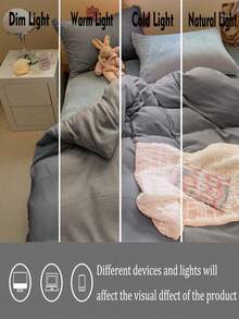 Parure de lit 3 pièces gris anthracite effet cristal - 1 housse de couette et 2 taies d'oreiller, douce et confortable, disponible en plusieurs coloris, idéale pour une chambre d'étudiant ou une chambre à coucher, pour une décoration intérieure simple et à la mode, lavable en machine, sans garnissage, housse de couette moelleuse et douce, tailles 1 place, 2 places, King et Queen