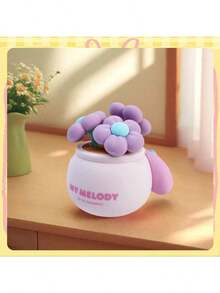 Serie de mini ornamentos de bonsái de la familia Sanrio: decoraciones de bonsái de escritorio curativas, mercancía con temática de personajes Sanrio, mercancía de la cultura japonesa Kawaii, mercancía Sanrio, regalo de cumpleaños