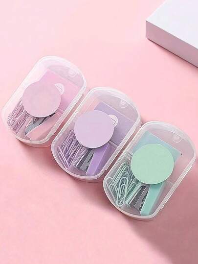 1PC Portable Mini Stapler Morandi Color Binding Machine Metal Stapler With Stapler Stationery Paper Binder Stapler Set School Supplies(Labels Are Random And Not Fixed)