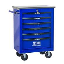 Tool Chests & Cabinets - Black+Blue + Steel-2 - View 9
