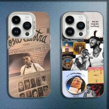 Funda de Teléfono Compatible con 17,16,15,14,13,12,11,Pro,E,MAX del Álbum de Singer R-Rauw Alehandro, Cubierta Blanca Mate a Prueba de Golpes - z3 - Ver 1
