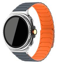 Magnetic Silicone Sports Watch Band Suitable For Samsung Galaxy Watch 8 (40mm/44mm/46mm Classic) And Watch Ultra 47mm (2024-2025 Models) - Adjustable Unisex Smart Watch Strap, Strong Magnetic Clasp, Modern Stylish Design - Multicolor - View 6