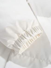 Women's Winter Coat, Long-Sleeved With Fluffy Zippers, Warm Jacket With Pockets, Suitable For Casual Daily Life And Outdoor Use - 白色 - 查看 7