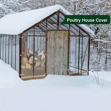 加厚透明防水防撕裂防风花园聚乙烯篷布，防雪植物罩，带扣眼隔热篷布，适用于门廊、露台、露营装备，带扣眼透明篷布，重型防水篷布罩，透明PVC乙烯基篷布，适用于户外、植物、花园、露台、猫砂盆等。 - 彩色 - 查看 7