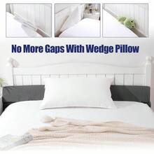 Wedge Pillow Headboard For Bed Gap Foldable Bed Wedge Gap Filler Twin Size Multi Functional Bed Crack Pillow To Fill The Gap 0-7 Between Your Headboard And Mattress Ideal For Sleeping Comfort Back Support And Bed Frame Stability Grey - DARKGREY - View 5