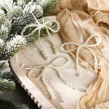 12 قطعة/مجموعة مجموعة زينة الأقواس الكريسماسية - ديكور شجرة ، أشرطة إكليل، تغليف هدايا، ديكور حفلات الزفاف - متعدد الألوان - مشاهدة 6