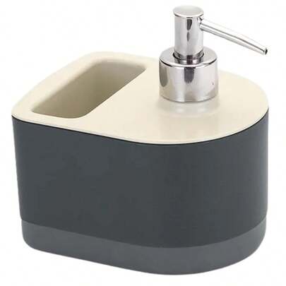 Arthi Dispenser Para Detergente Bucha Branco Com Cinza  Arthi Cozinha Pia Organizador Prático